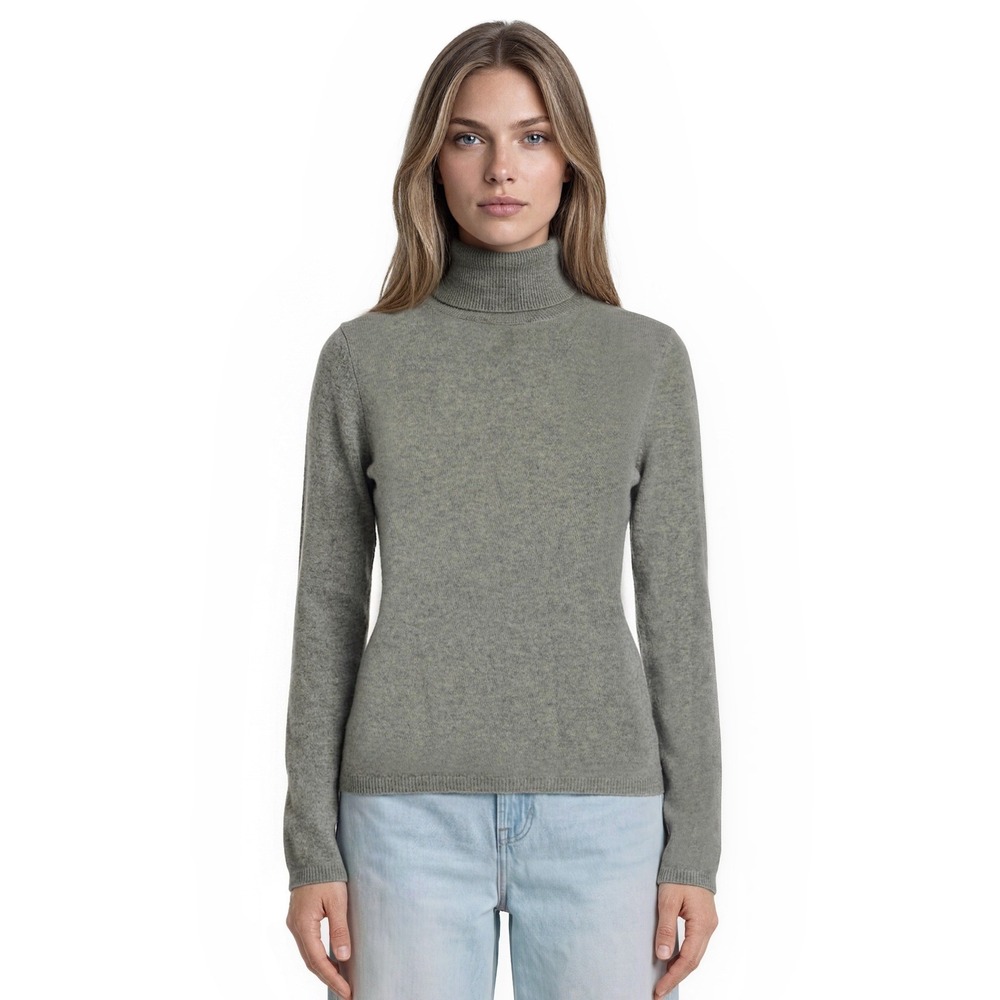 Charter Club 100% Cashmere Turtleneck Sweater Women's Size XS Gray